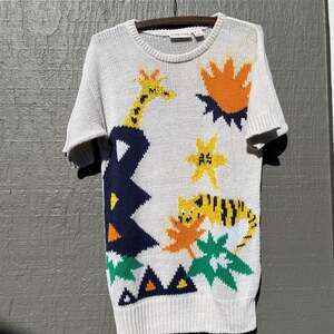 Vintage Cos Cob Knit Giraffe Sweater